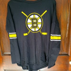 Boston Bruins Women's L/S Tshirt size Medium 8-10 Authentic NHL